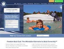 Tablet Screenshot of freedomboatclub.com